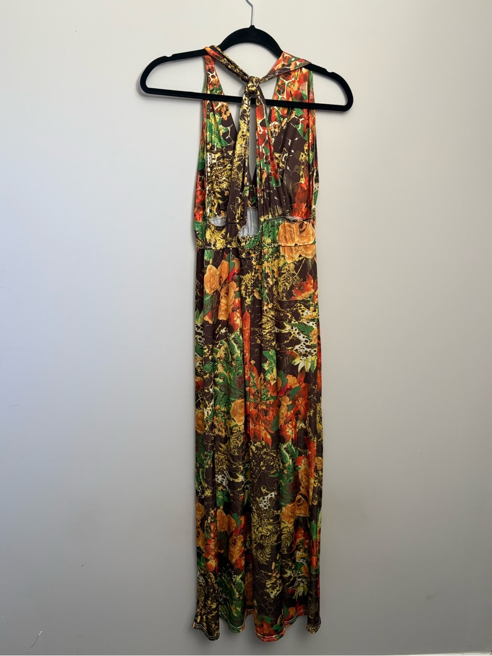 Floral Halter maxi Dress - size S - Picture 4 of 7